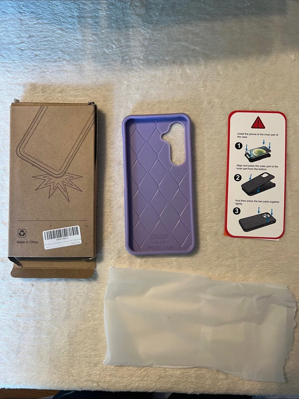 Purple Phone Case for S24 - Slim Protective Cover